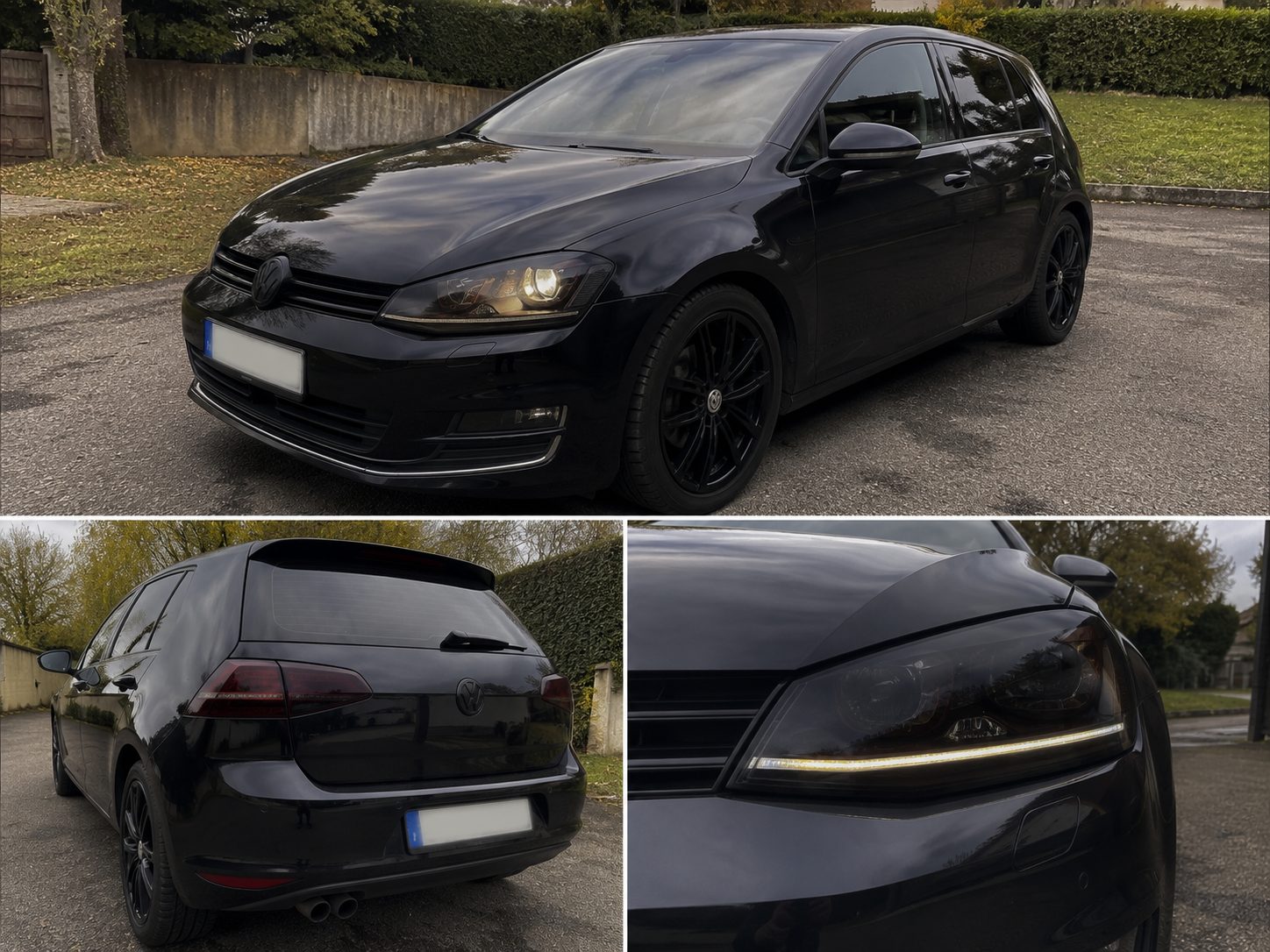 Feux arrière teintés VW Golf 7 par Skinwraps Loire